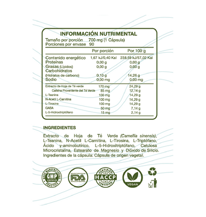 Nootropic | 90 cápsulas