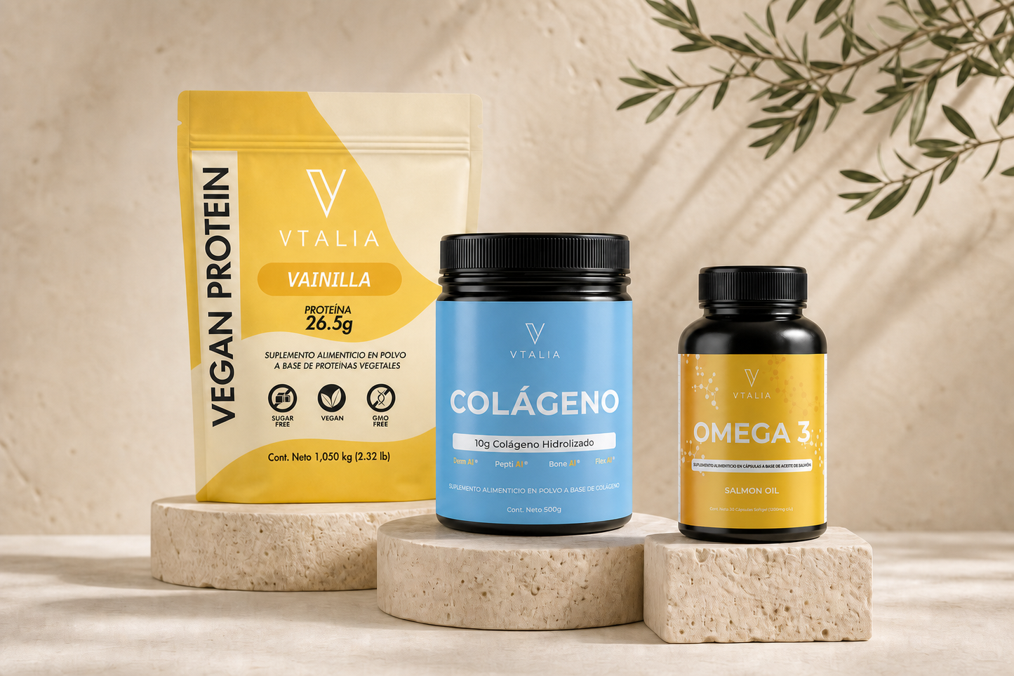 Kit Rutina Esencial | Proteína + Colágeno + Omega 3